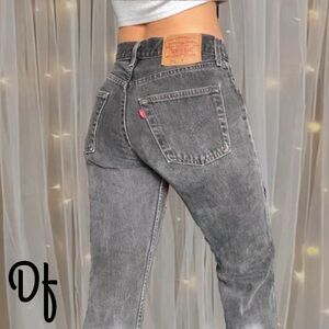 VTG 501 Levi's Faded Black Women's Jeans Size 28 Waist